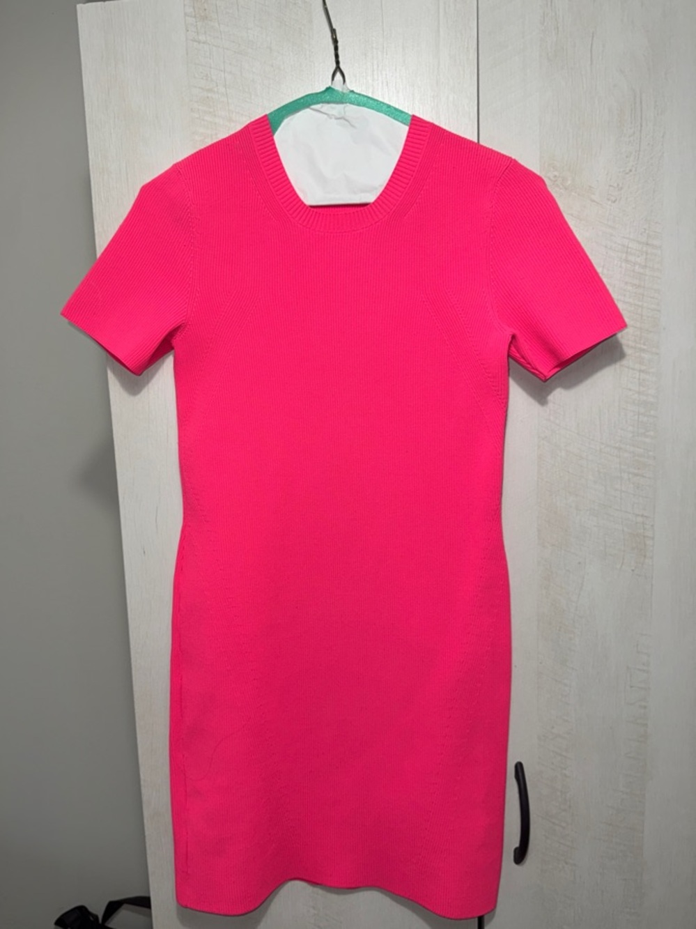Helmut Lang Pink Short-Sleeve Dress